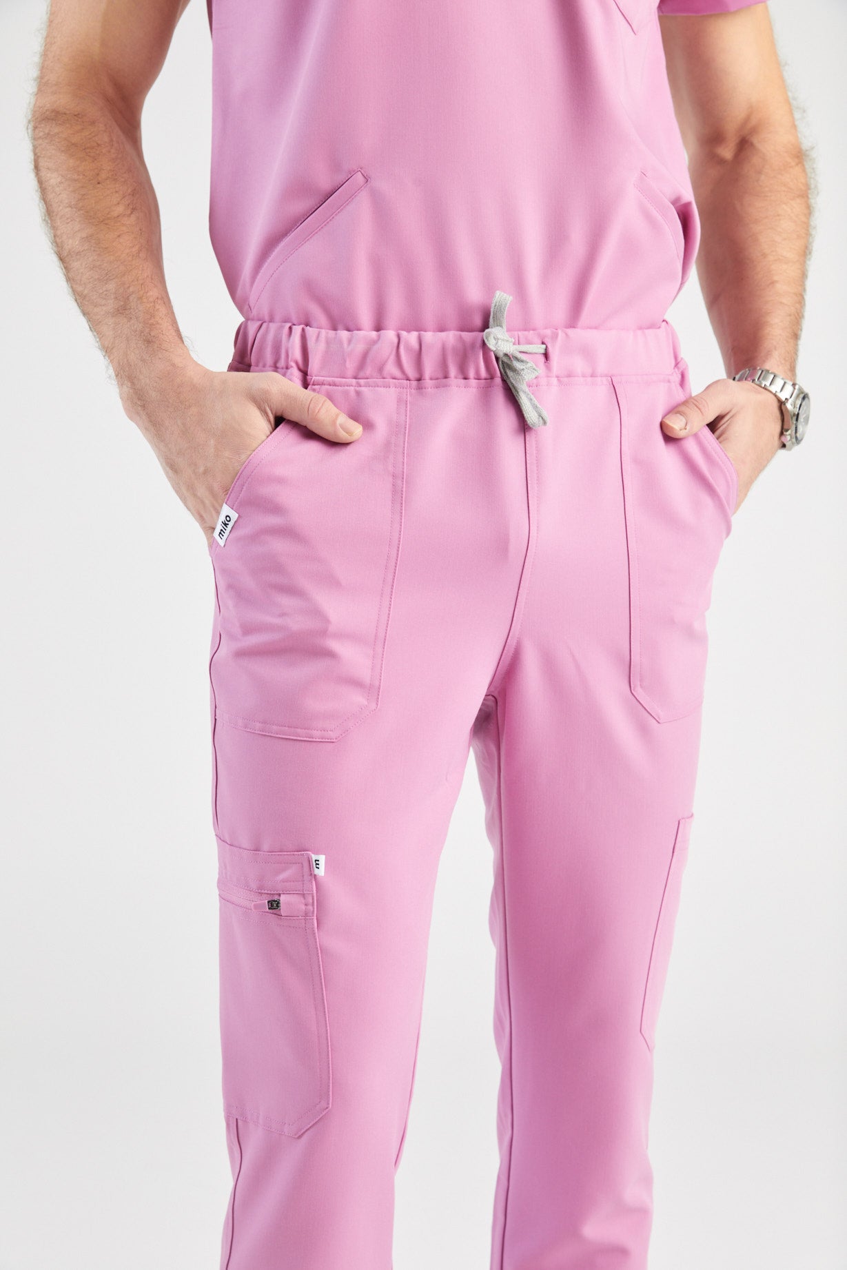 Casper Multi-Pocket Regular Scrub Pants - Dusty Pink