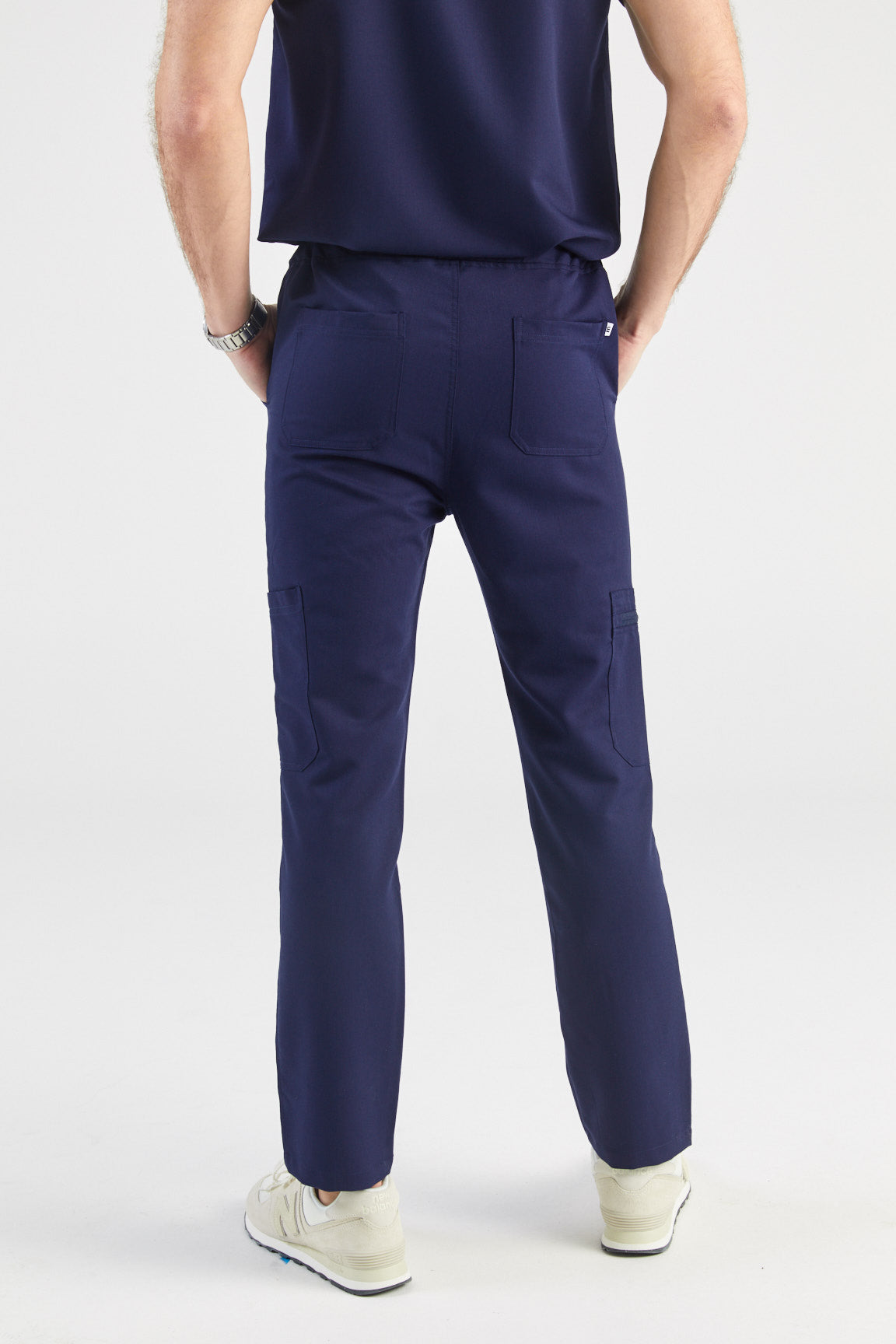 Casper Multi-Pocket Regular Scrub Pants - Navy