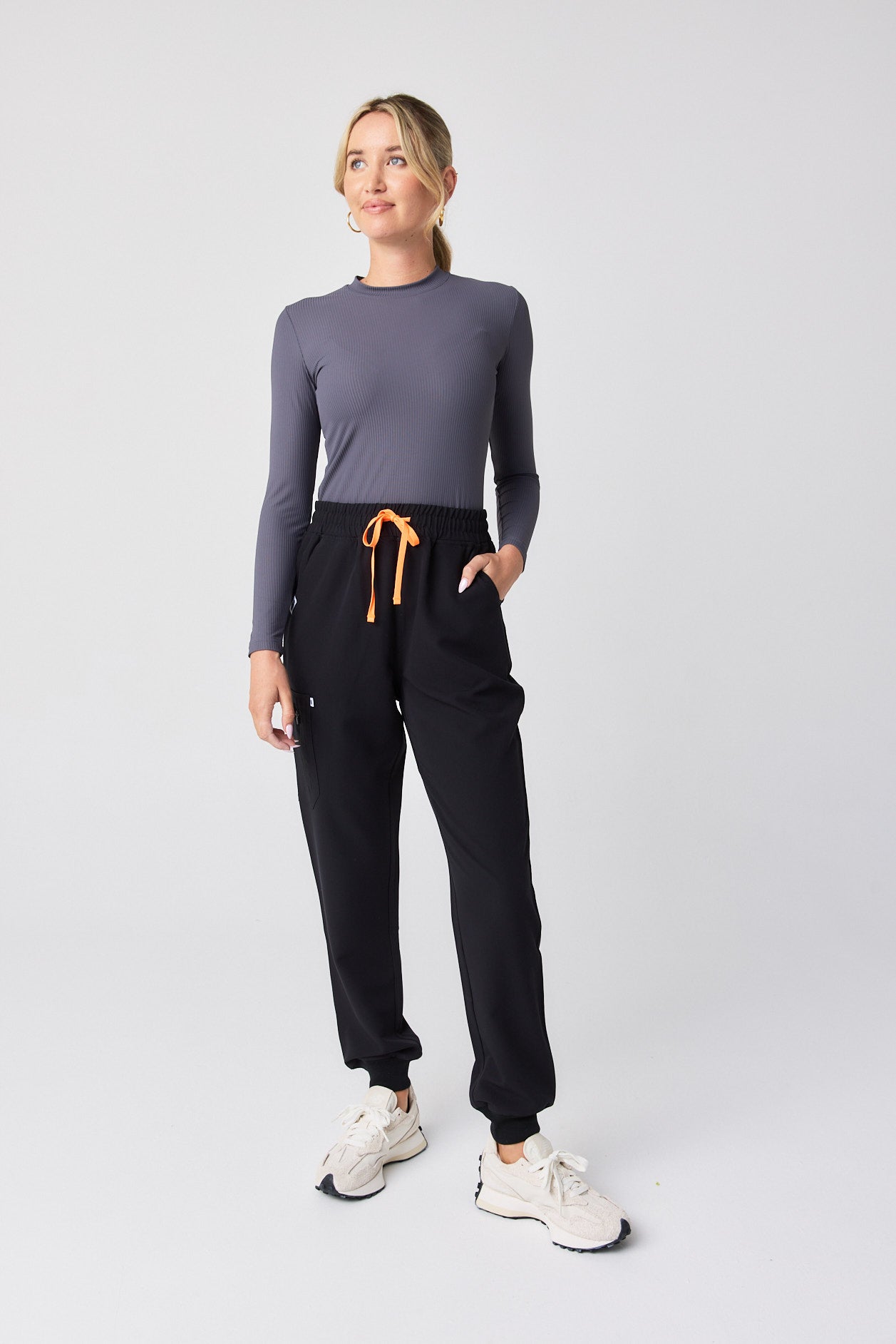 Ribbed Long Sleeve - Grey