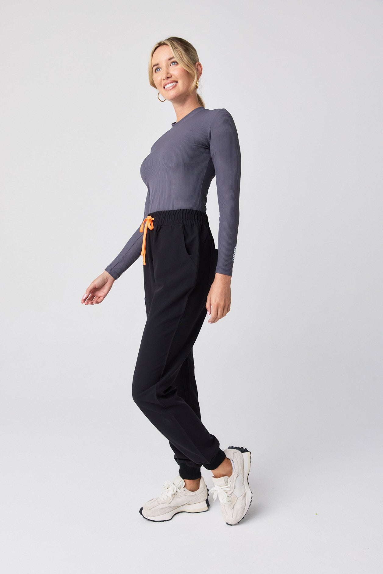Ribbed Long Sleeve - Grey