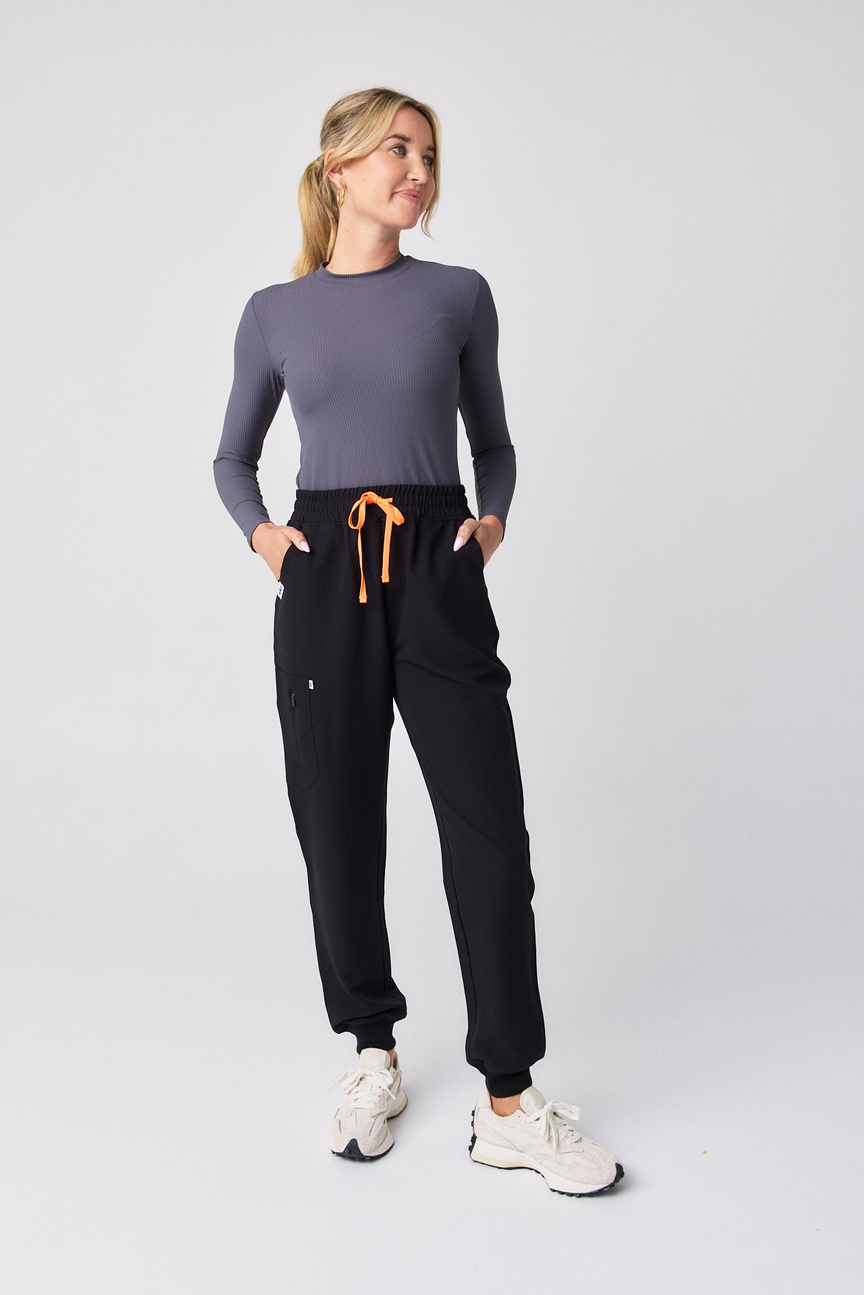 Ribbed Long Sleeve - Grey
