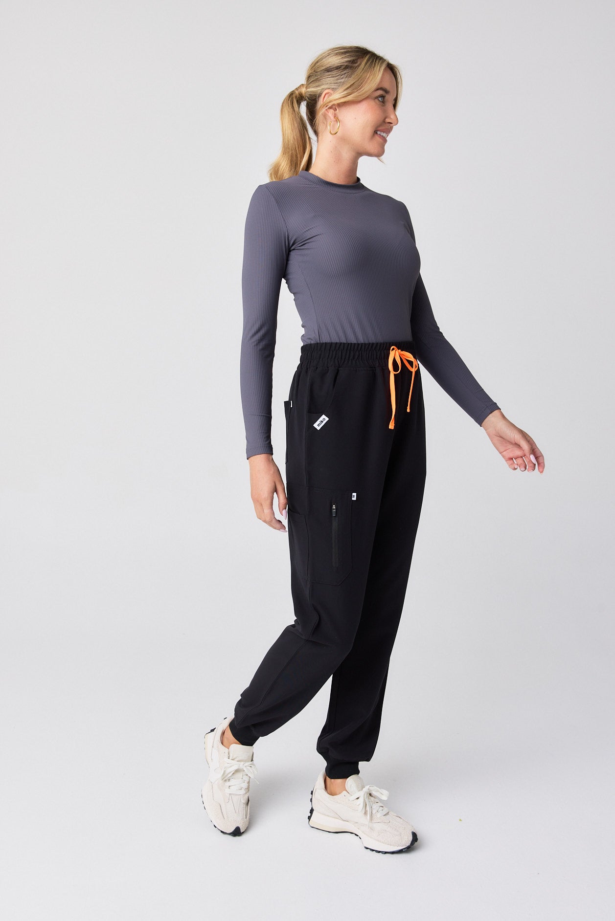 Ribbed Long Sleeve - Grey