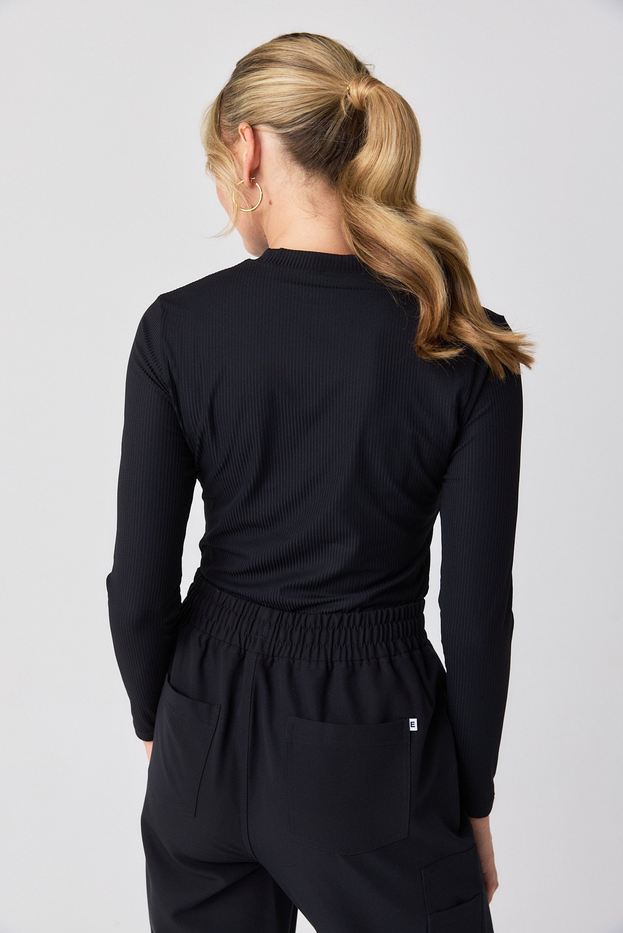 Ribbed Long Sleeve - Black