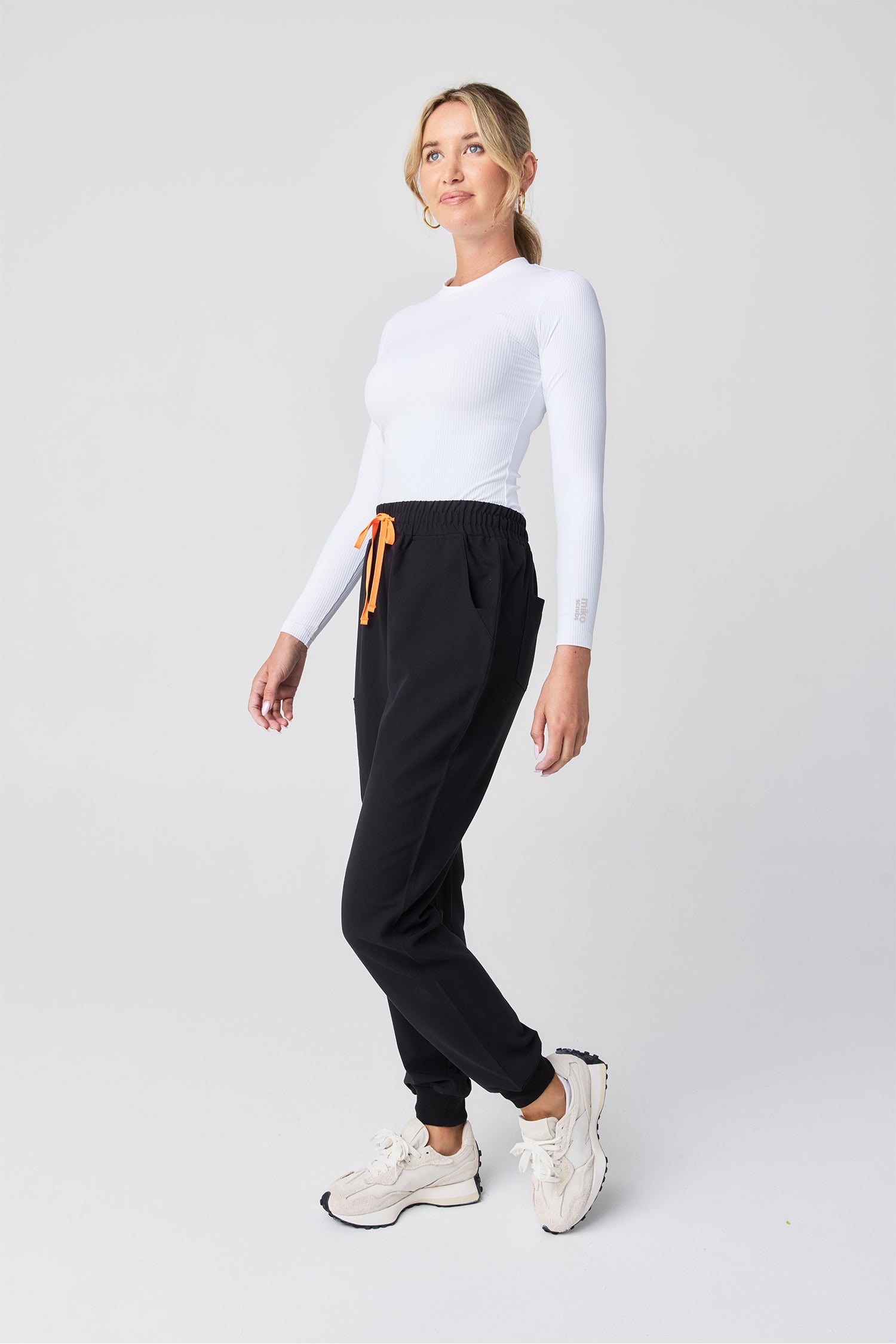 Ribbed Long Sleeve - White