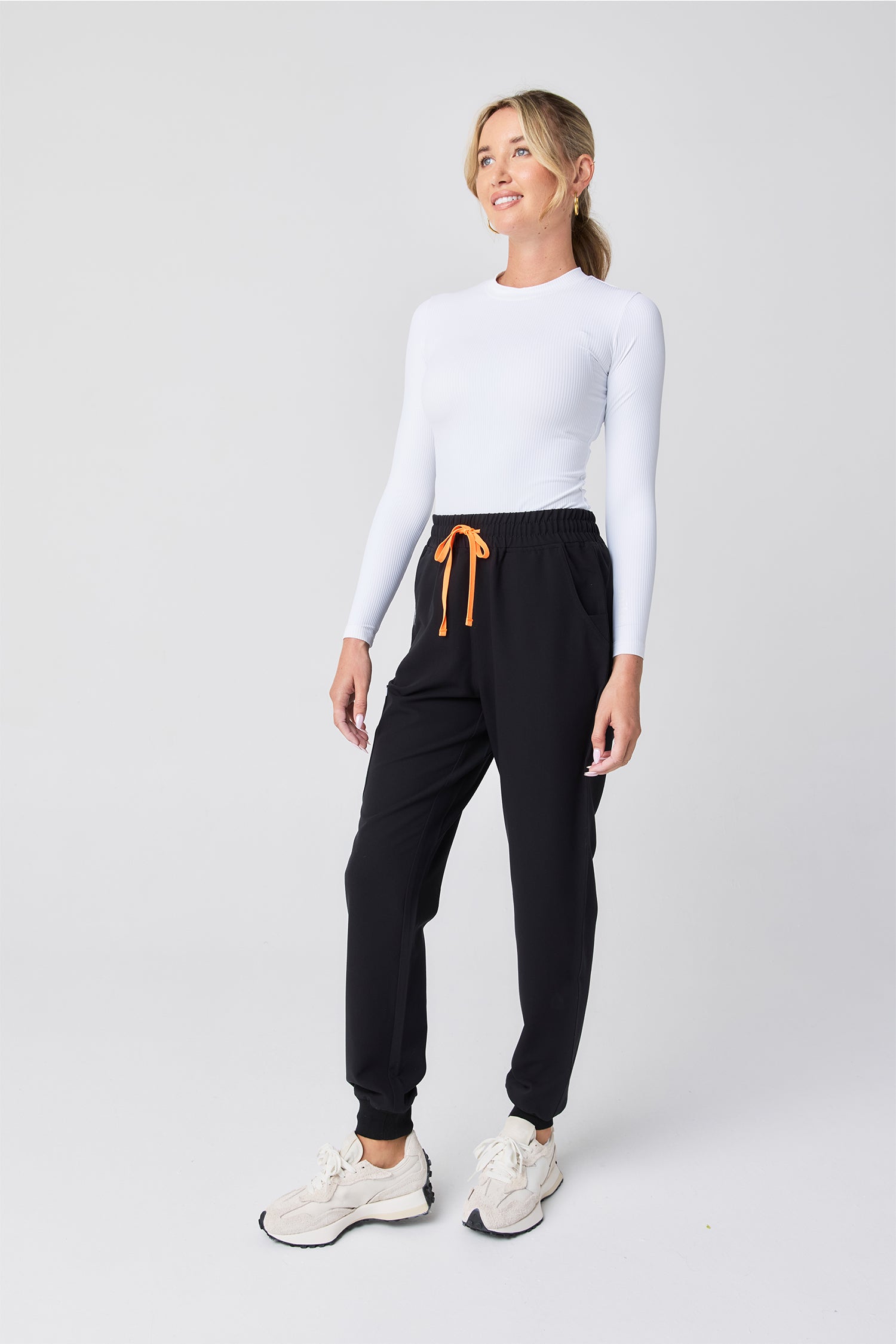 Ribbed Long Sleeve - White