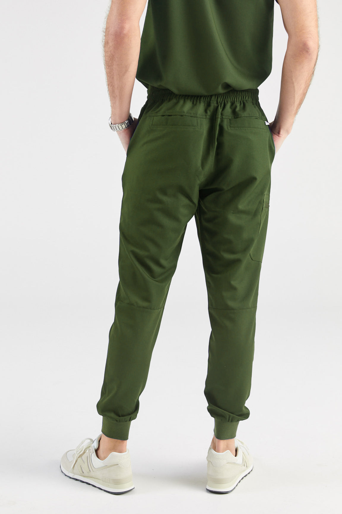Bassel Multi-Pocket Jogger Scrub Pants - Hunter Green