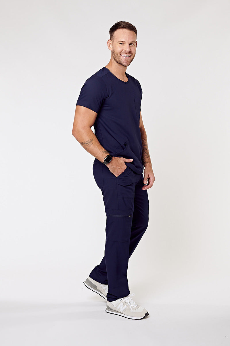 Casper Multi-Pocket Regular Scrub Pants - Navy