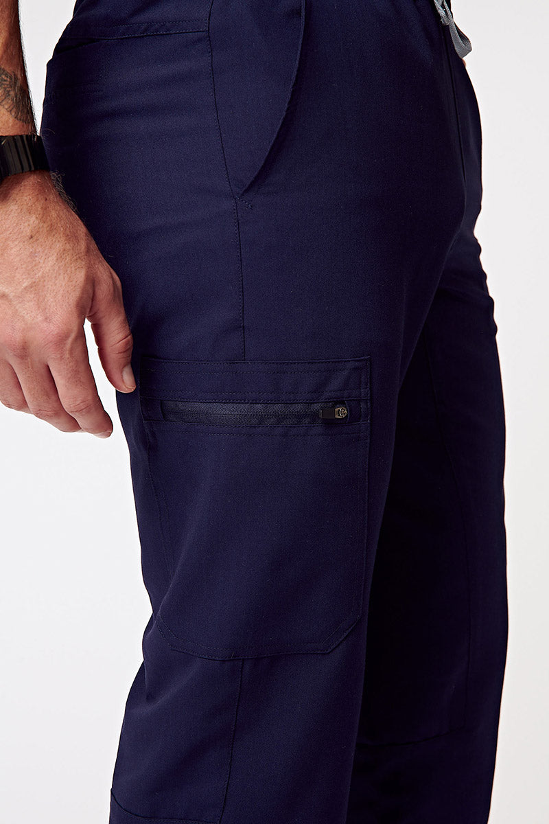 Bassel Multi-Pocket Jogger Scrub Pants - Navy