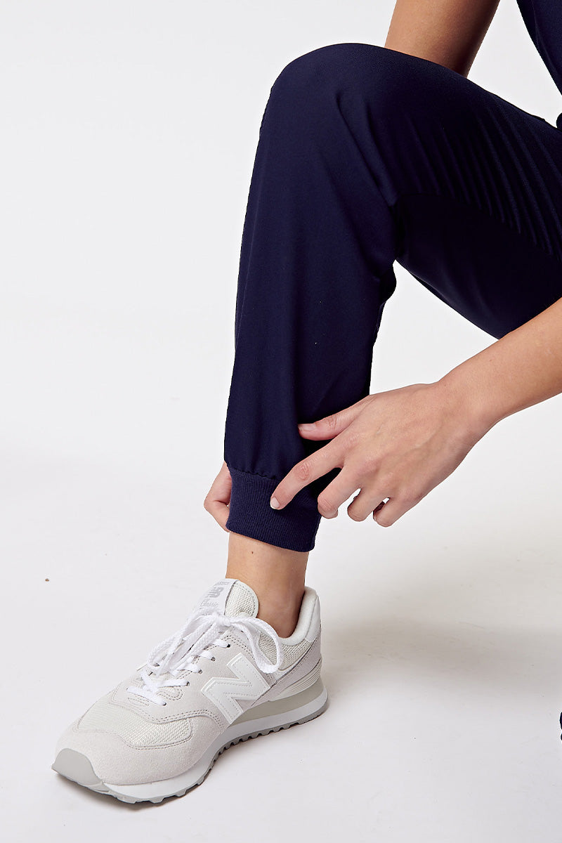 Melrose Multi-Pocket Jogger Scrub Pants - Navy
