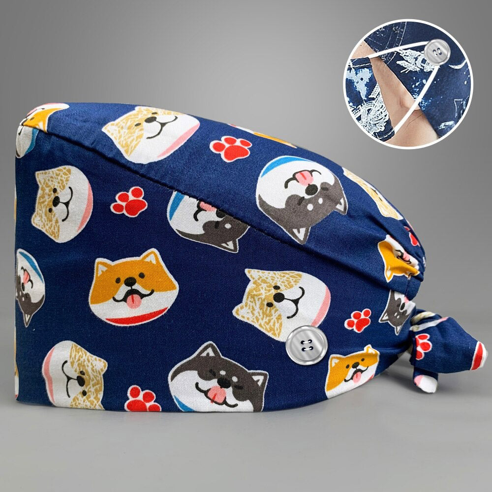 Woof Dog Scrub Cap miko