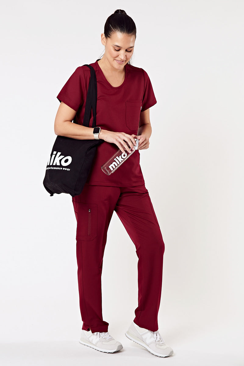 miko Black Canvas Tote Bag