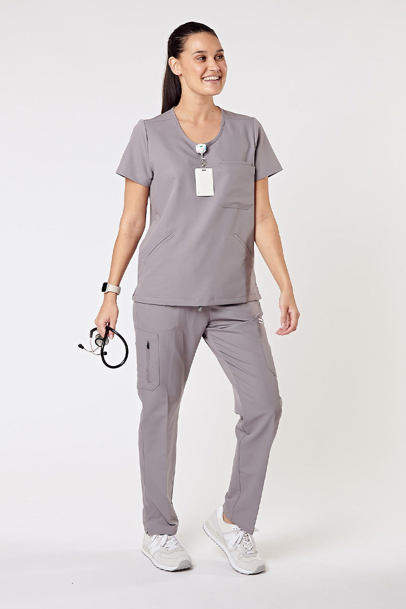 Aria Regular Scrub Pants - Grey
