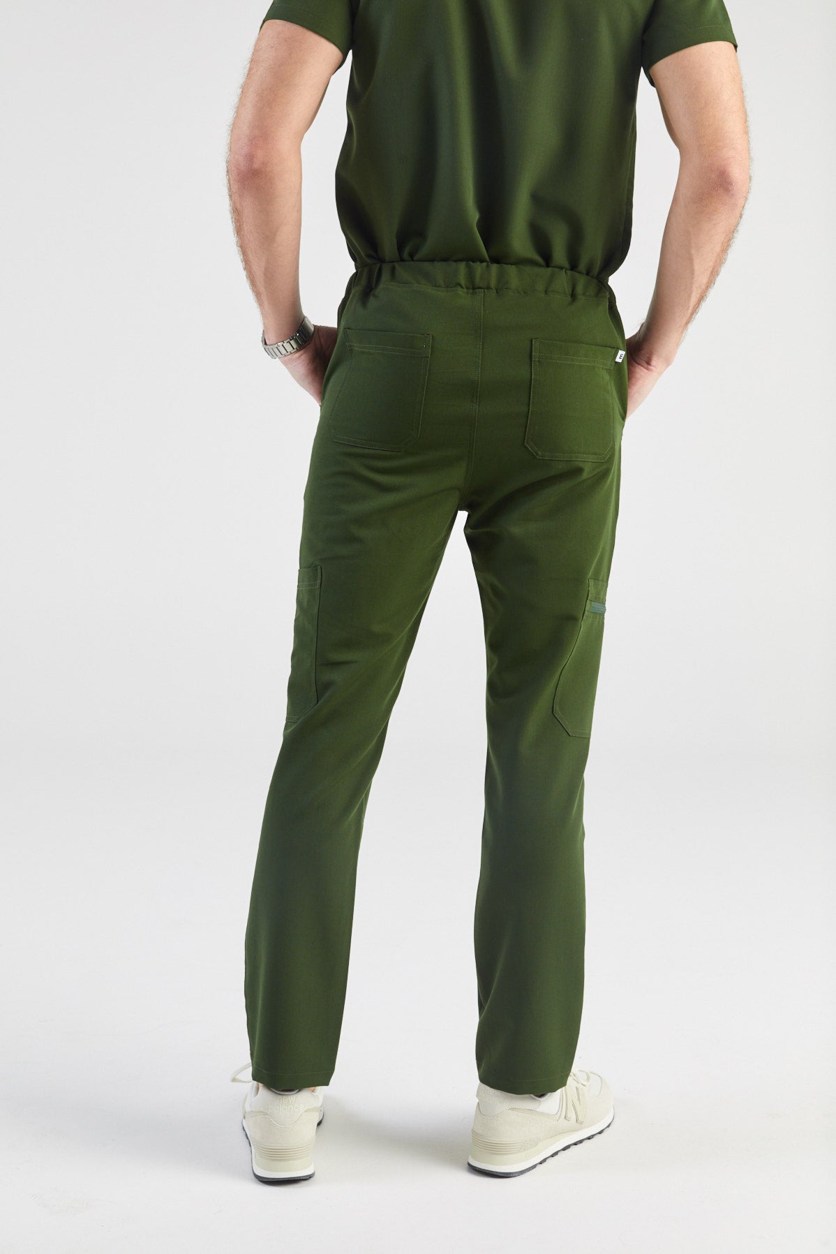 Casper Multi-Pocket Regular Scrub Pants - Hunter Green