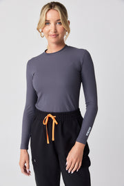 Ribbed Long Sleeve - Grey