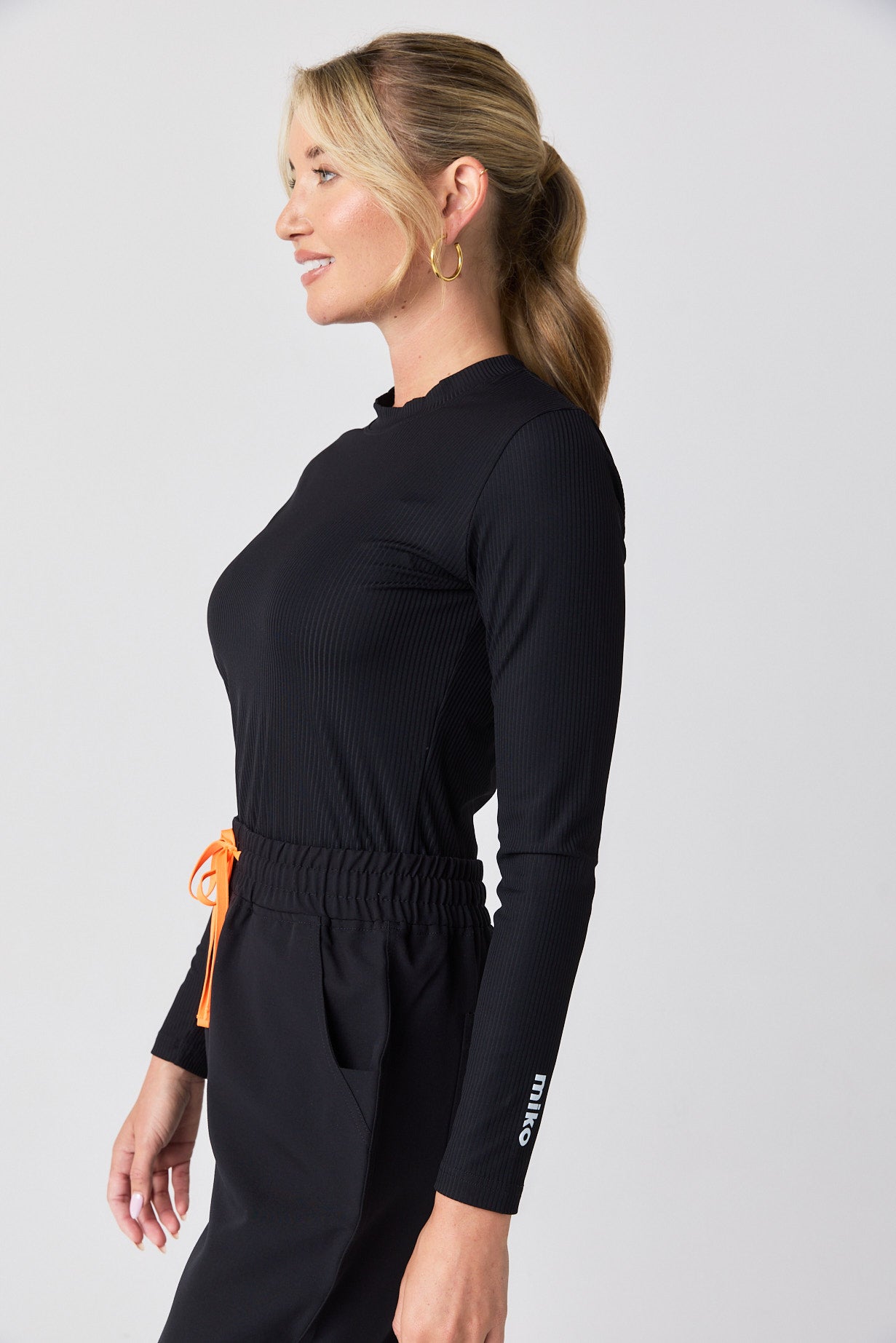 Ribbed Long Sleeve - Black