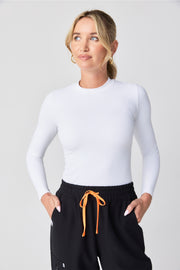 Ribbed Long Sleeve - White