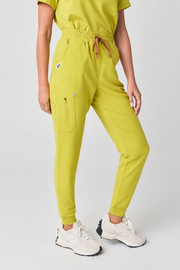 Melrose Multi-Pocket Jogger Scrub Pants - Chartreuse (Limepop)