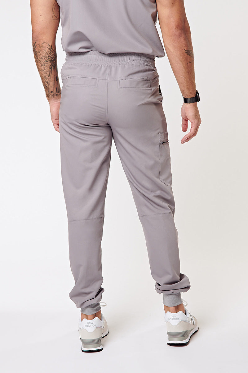 Bassel Multi-Pocket Jogger Scrub Pants - Grey