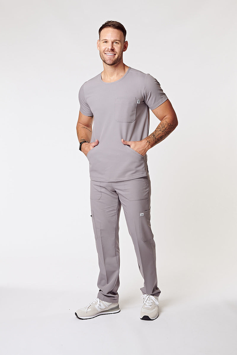 Casper Multi-Pocket Regular Scrub Pants - Grey