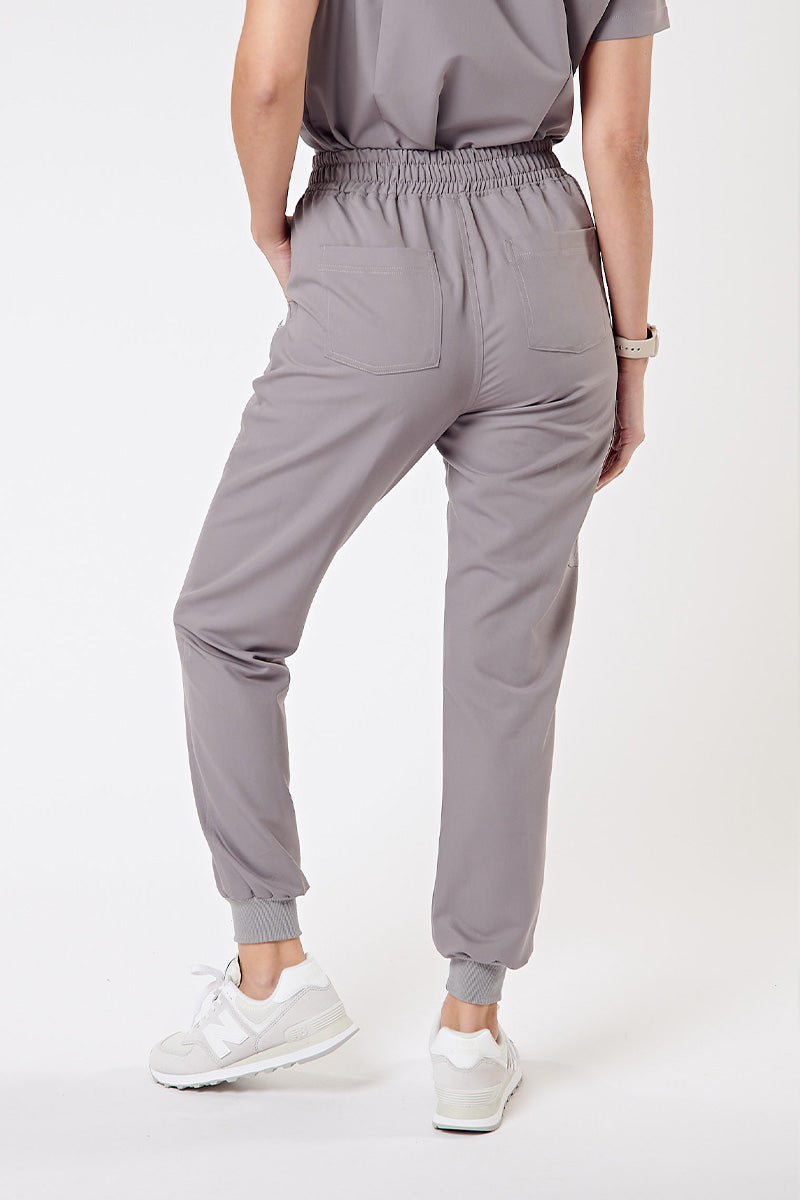 Melrose Multi-Pocket Jogger Scrub Pants - Grey