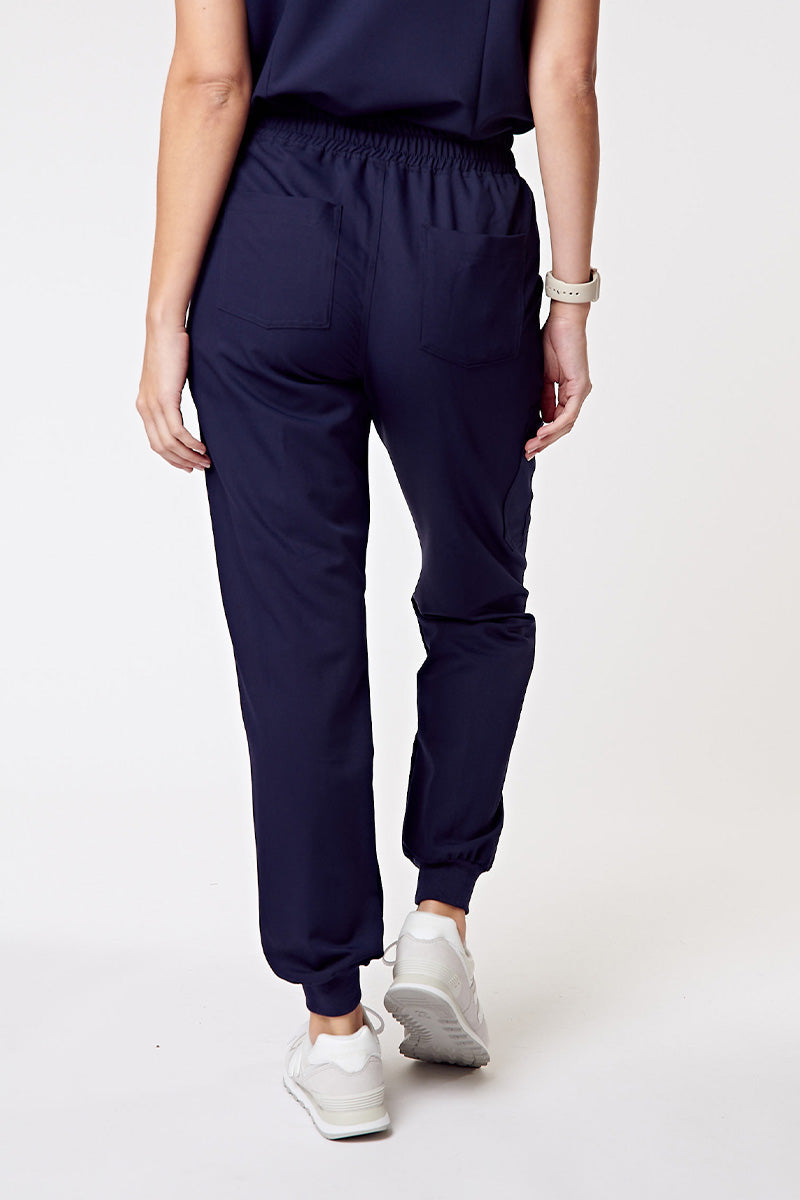 Melrose Multi-Pocket Jogger Scrub Pants - Navy